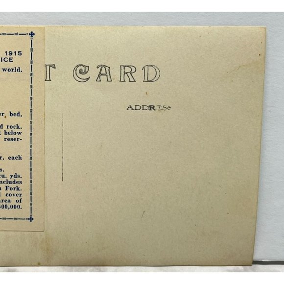 Postcard RPPC Arrowrock Dam Boise ID Idaho c1915 Reservoir Irrigation - Picture 6 of 6